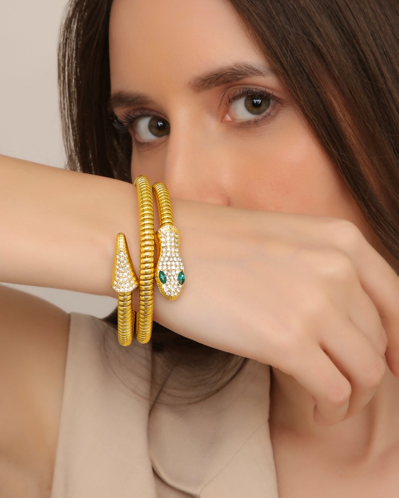 TAAHIRA Serpant cuff Bracelet - Image 4